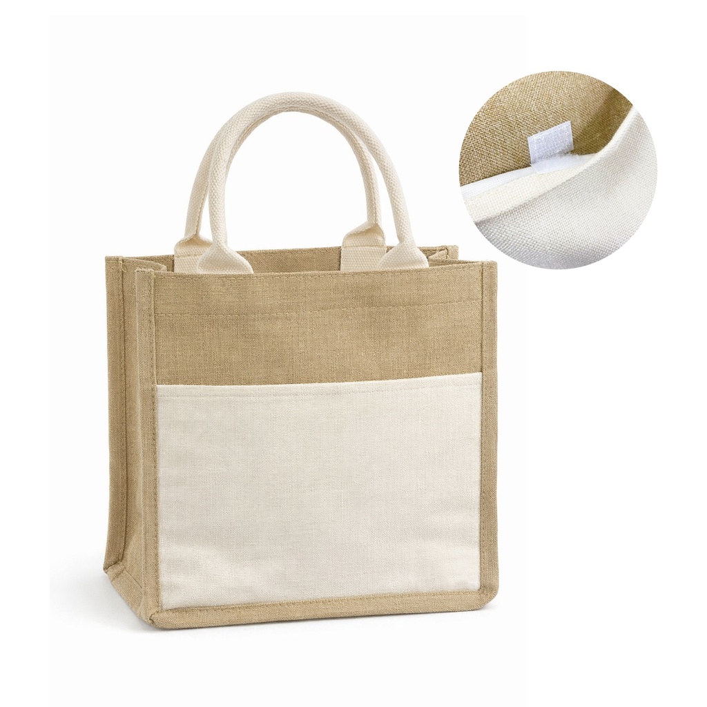 BOLSA YUTE CON COLOR (27X25X10CM)