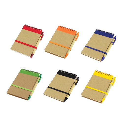 [ECO] LIBRETA ECOCARD CON BOLÍGRAFO A JUEGO