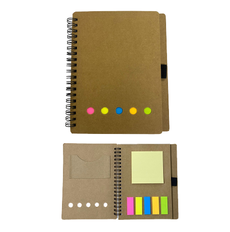 [PR-117] LIBRETA ANILLADA 5.5x7'' CON POST IT