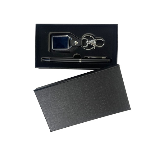 [BM-151] SET DE LLAVERO Y PLUMA CON CAJA DE CARTÓN