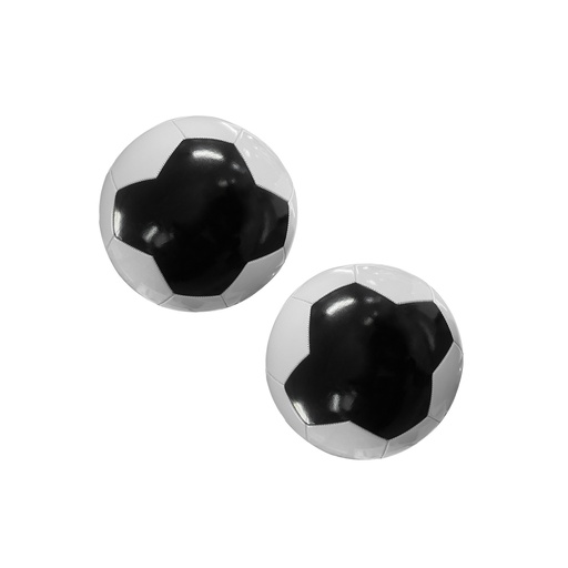 [LI-0873-12] BOLA DE FÚTBOL Nº5 CON HEXÁGONOS JUNTOS EN NEGRO