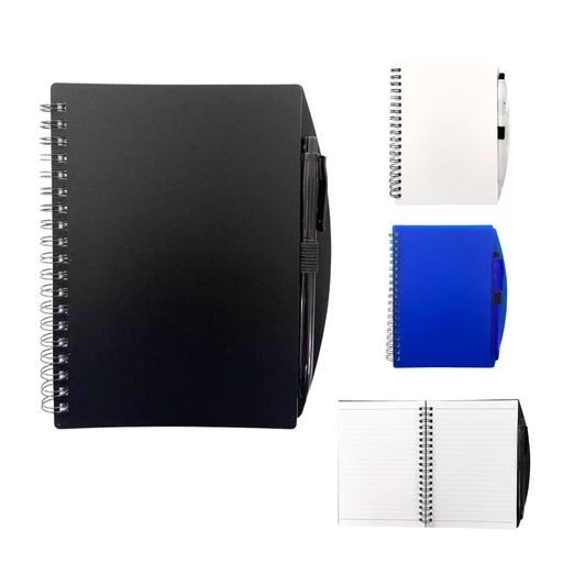 [BM-319] LIBRETA CON TAPA DE COLOR CON PLUMA A JUEGO