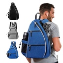 MOCHILA TRIANGULAR 4 BOLSILLOS 2 COMPARTIMENTOS GRANDES CON DETALLA EN BLANCO