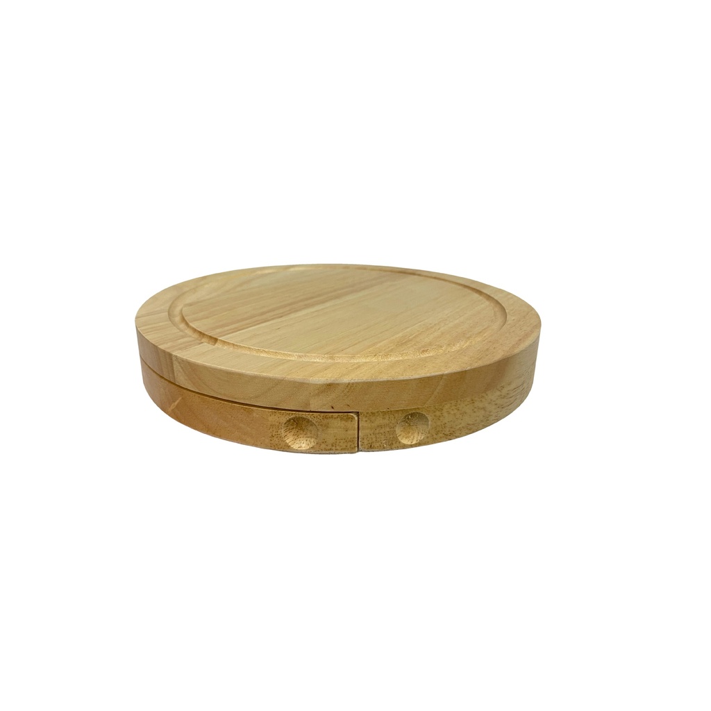 TABLA DE QUESOS REDONDA TAPA DESLIZANTE 25X25CM