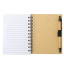 LIBRETA DE BAMBOO CON PLUMA, REGLA Y POST IT