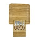 TABLA DE BAMBOO CON 4 UTENSILIOS