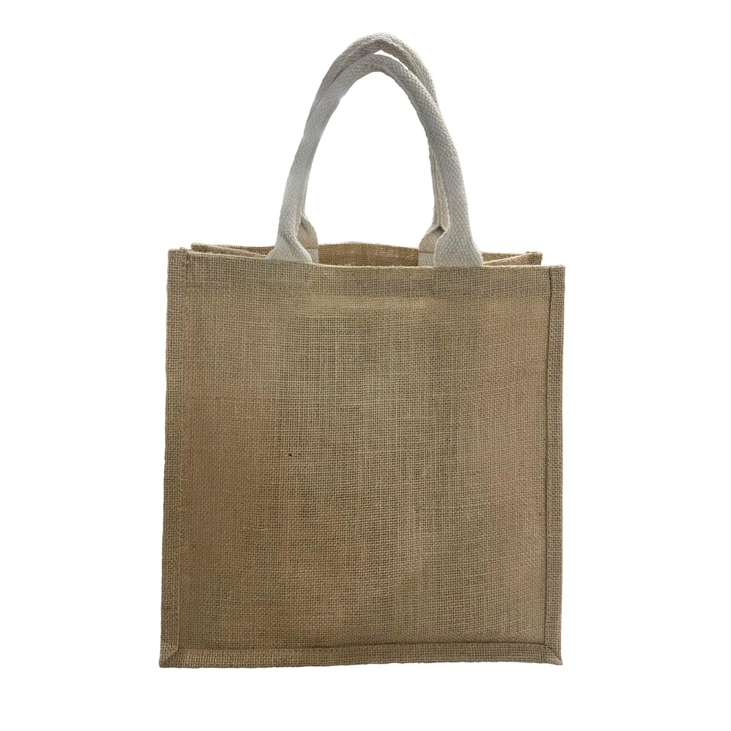 BOLSA YUTE CON MANIJA ACOLCHADA DE ALGODÓN
