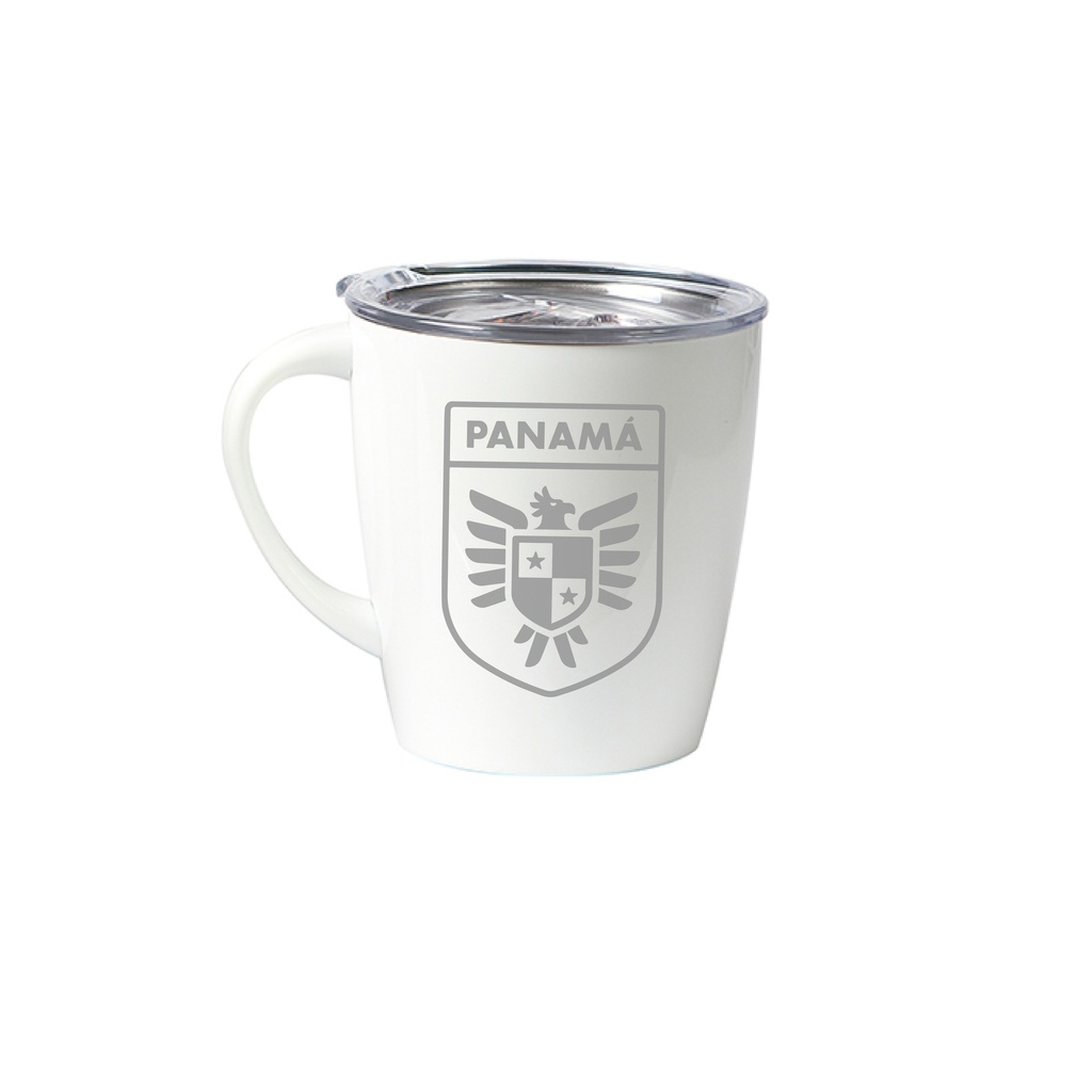 TAZA TÉRMICA CON TAPA DOBLE PARED DE METAL POR DENTRO Y POR FUERA 12OZ.