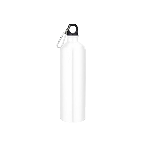 BOTELLA DE ALUMINIO MATE CON TAPA ROSCA Y CLIP CARABINER 28 OZ