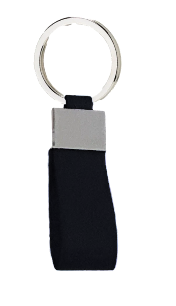 LLAVERO EJECUTIVO CON PLATINA Y CUERINA