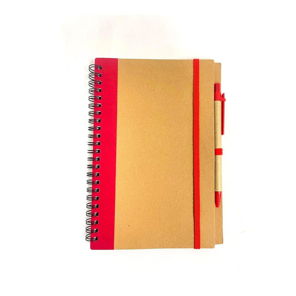 LIBRETA TONEL CON HOJAS DE RAYA Y PLUMA