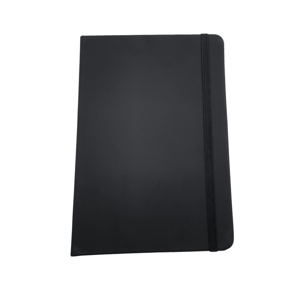 CUADERNO DE CUERINA CON  ELÁSTICO MED.  8" X 5"