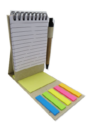 LIBRETA BOLSILLO TRIANGULAR, 3.5X6 PULG. 60 HOJAS, POST IT Y PLUMA