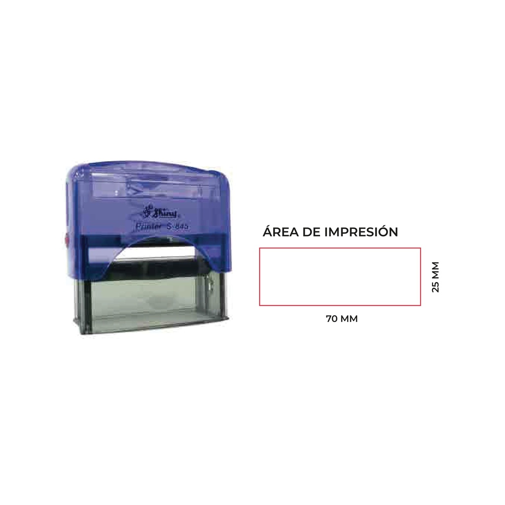 SELLOS AUTOMÁTICO 25X70MM