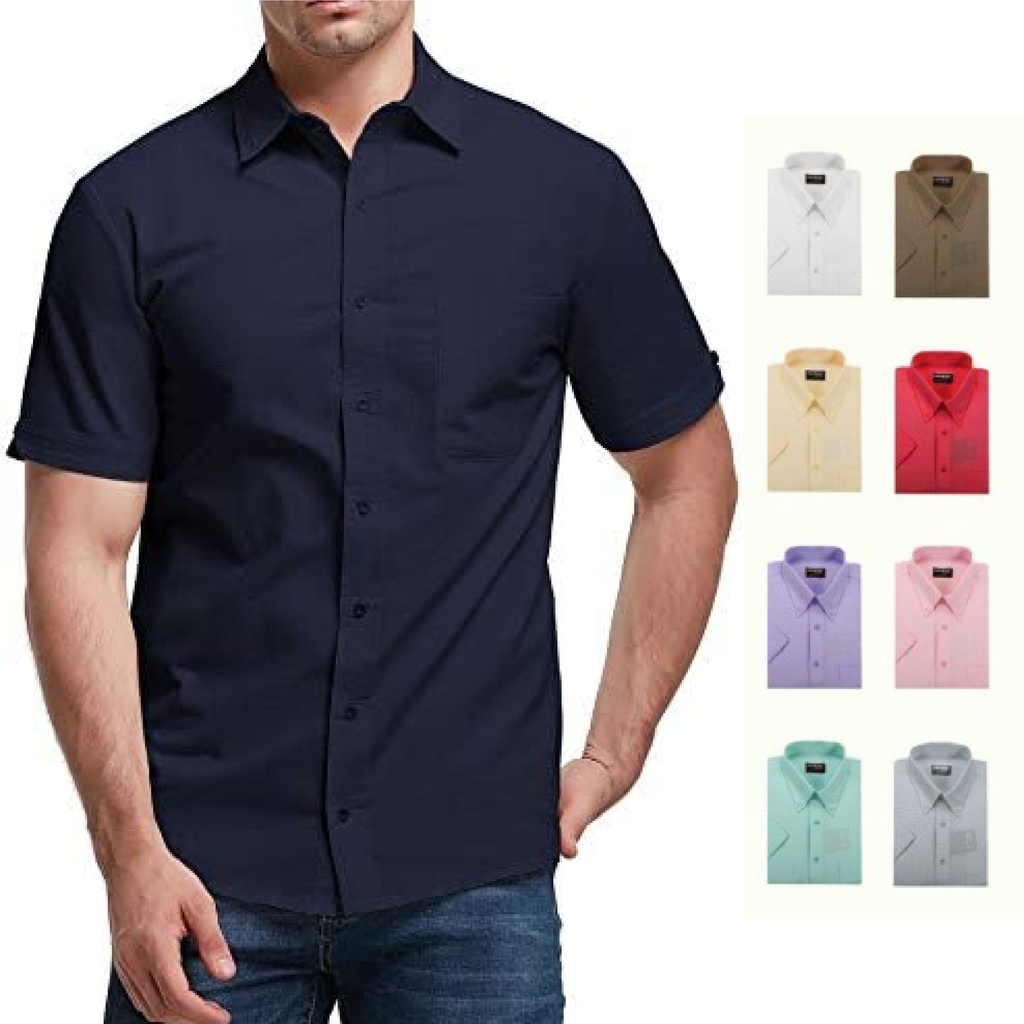 CAMISA LISA MANGA CORTA