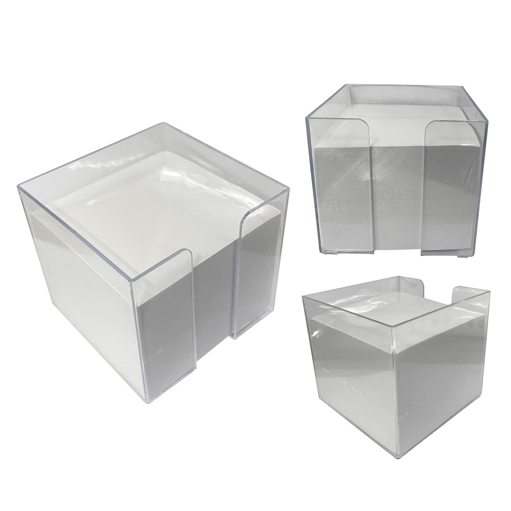 BLOCK NOTAS CON CAJA DE ACRÍLICO (9X8CM)