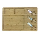 TABLA DE PICAR CON 3 UTENSILIOS