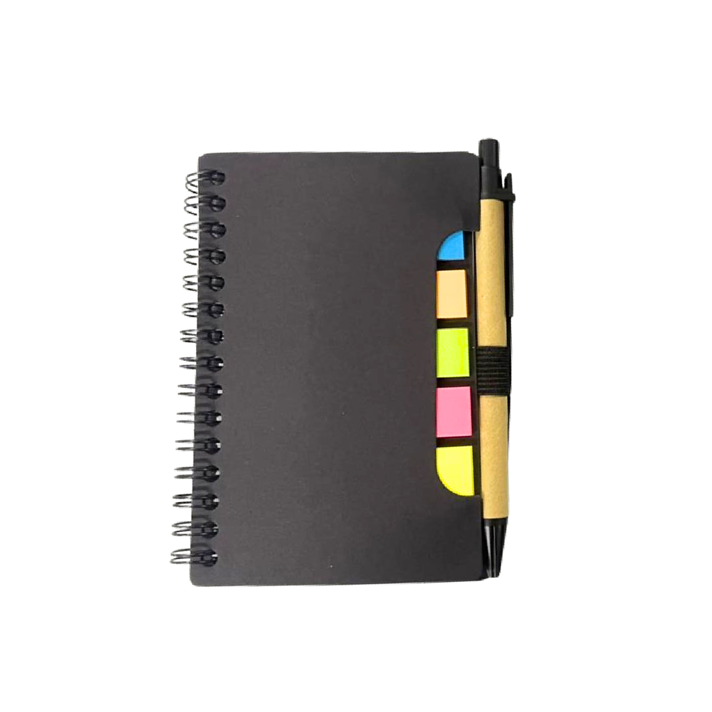 LIBRETA DE NOTAS CON POST IT Y PLUMA A JUEGO