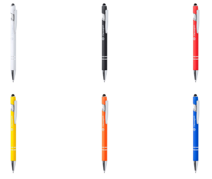 [PR-143] PLUMA METÁLICA CON TOUCH Y PUNTA RETRACTIL