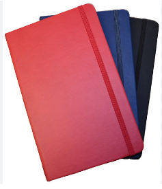 [PR-75] CUADERNO DE CUERINA CON  ELÁSTICO MED.  8" X 5"