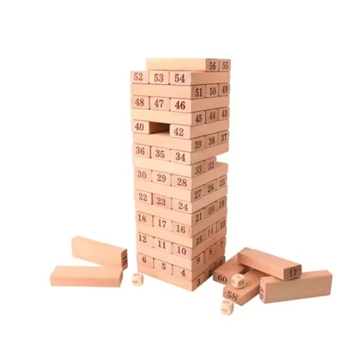 [PR-1287] JENGA PEQUEÑO NUMERADO (48 PIEZAS)