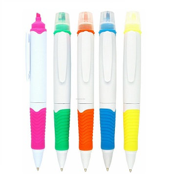 [PR-1042] PLUMA RESALTADOR BLANCA
