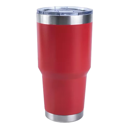 [PR-1257] VASO DE METAL CON TAPA PLÁSTICA Y CLIP CORREDIZO 16OZ