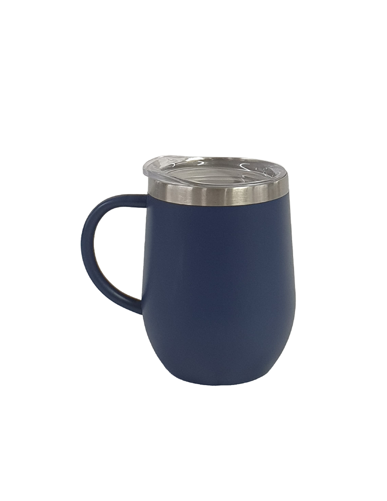 Vaso Curvo Chubby insulado Con asa Y tapa clear 12OZ