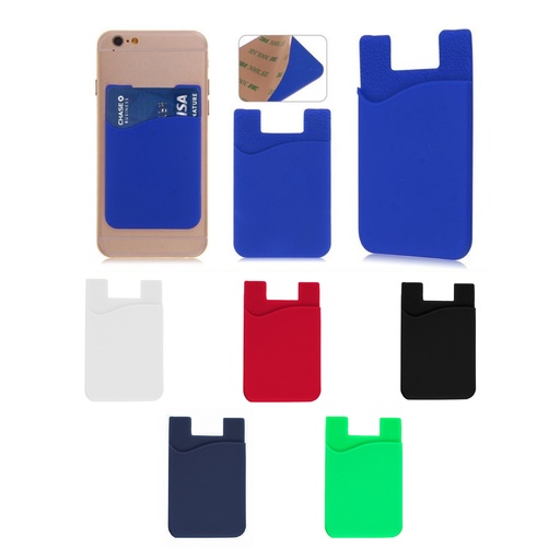 [PR-127] PORTA TARJETA DE SILICONA PARA CELULAR