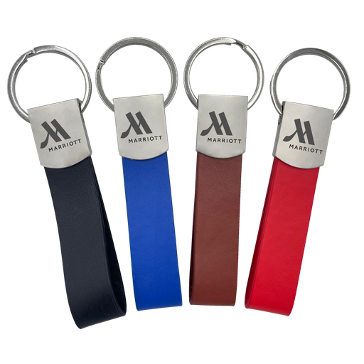 [GORO] LLAVERO DE CUERO CON METAL