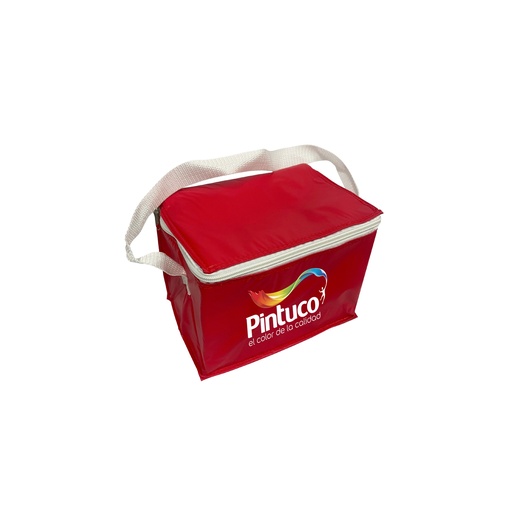 [PR-501] LONCHERA TÉRMICA CON STRAP PARTE INTERNA RECUBIERTA DE ALUMINIO