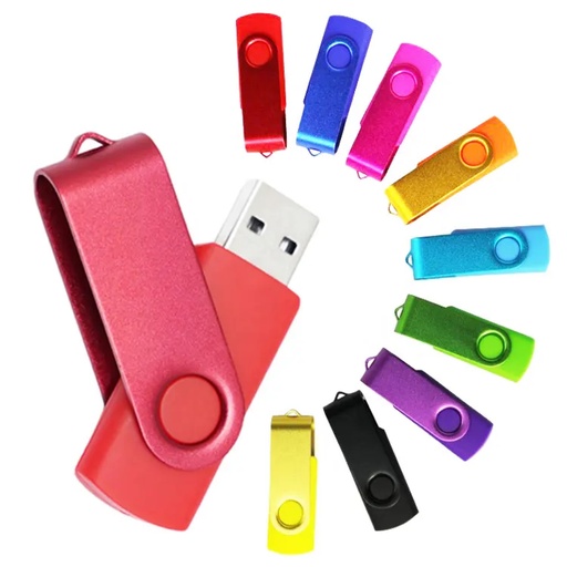[PR-1059] MEMORIA USB MODELO GIRATORIO SWIVEL DE COLORES 8GB. DE CAPACIDAD