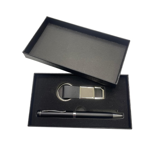 [BM-127] CAJA DE CARTÓN CON BOLÍGRAFO Y LLAVERO