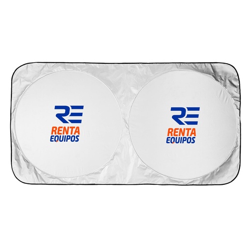 [PR-1309] PROTECTOR DE SOL PARA AUTOS RECTANGULAR COLAPSABLE CON ELASTICO QUE CIERRA
