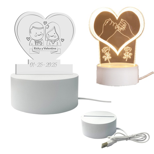 [BMRK-159] LAMPARA CON BASE PLÁSTICA