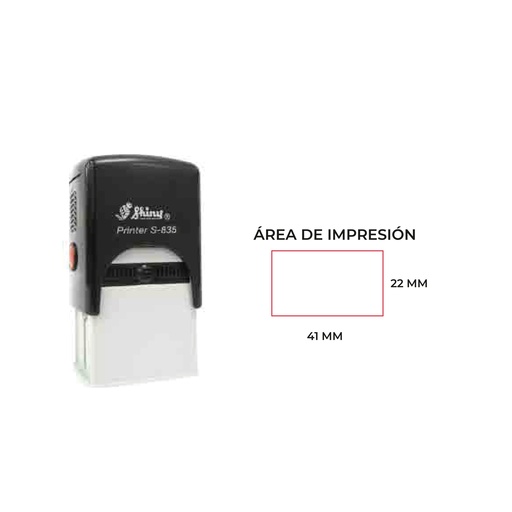 [S-835] SELLO AUTOMÁTICO 22X41MM