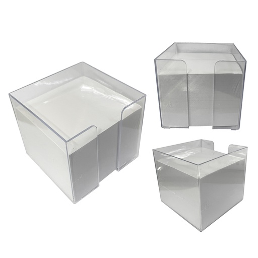 [BMARK-070] BLOCK NOTAS CON CAJA DE ACRÍLICO (9X8CM)