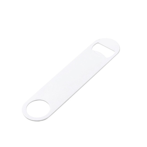 [AA0017] DESTAPADOR BLANCO DE ACERO 4X17CM