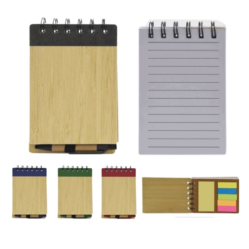 [99386] LIBRETAS CON POST IT, HOJAS DE RAYA Y MINI BOLÍGRAFO A JUEGO