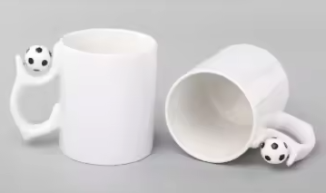 [bm-538] TAZA CERAMICA CON PELOTA FUTBOL